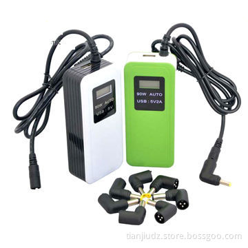 90W Automatic Universal AC Adapters, Laptop with USB 5V 2A, LCD or LED Display